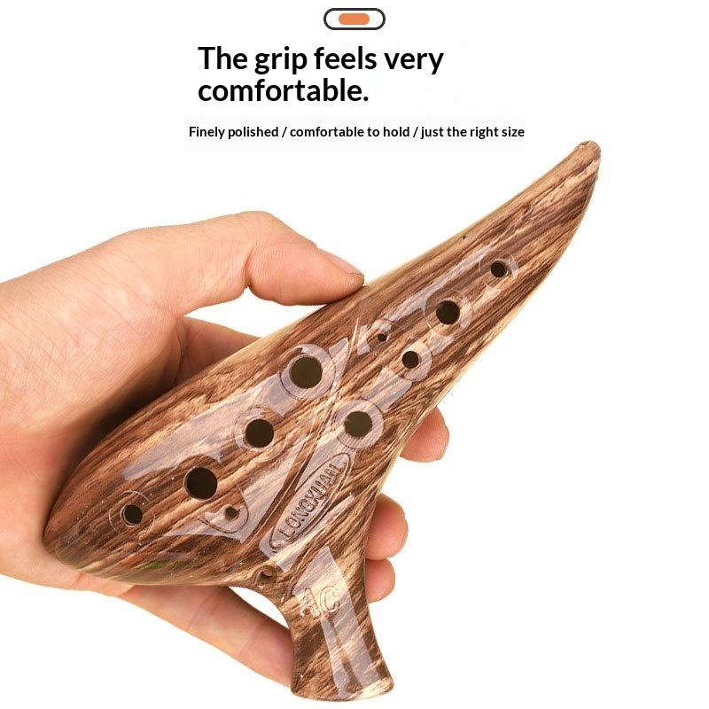 Ocarina Ceramic - NIEUW 12-gaats Ocarina-instrument Ocarinas Alto C