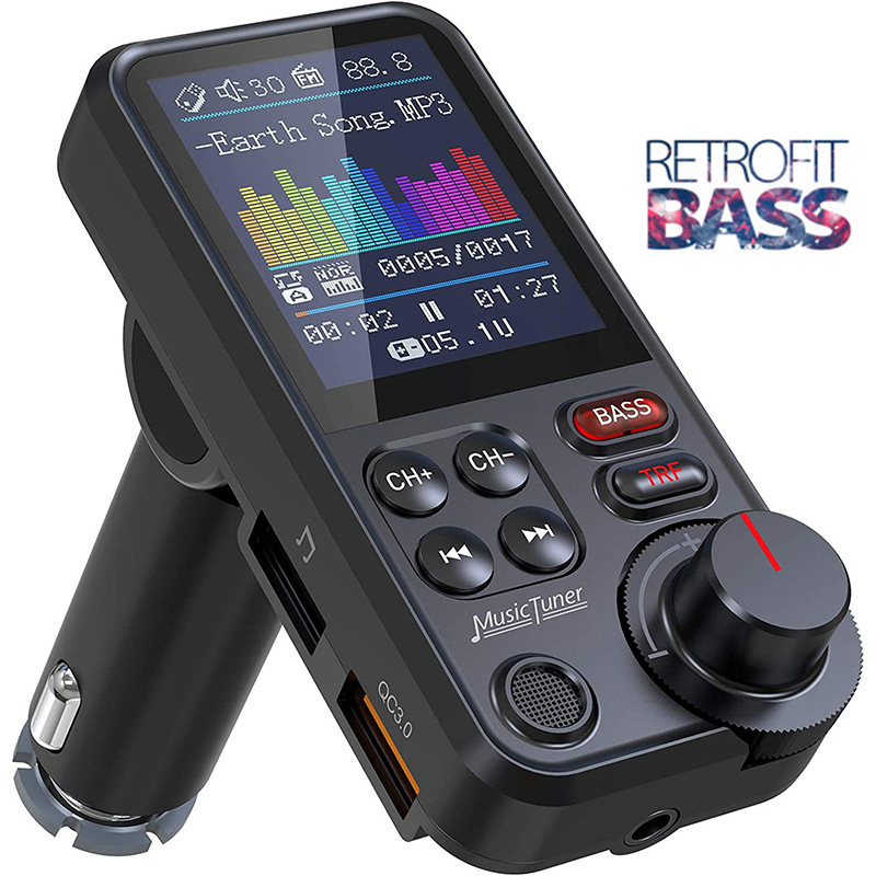 Audio Music Free Mp3 - Bluetooth-Compatibele Auto Draadloze Fm-Zender Radio Adapter