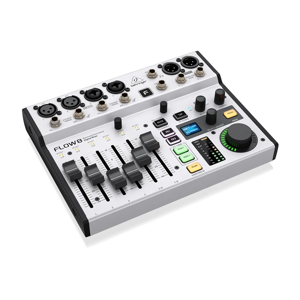 Audio And Music Mixer - Behringer Flow 8 Digitale Mixer Muziekapparatuur