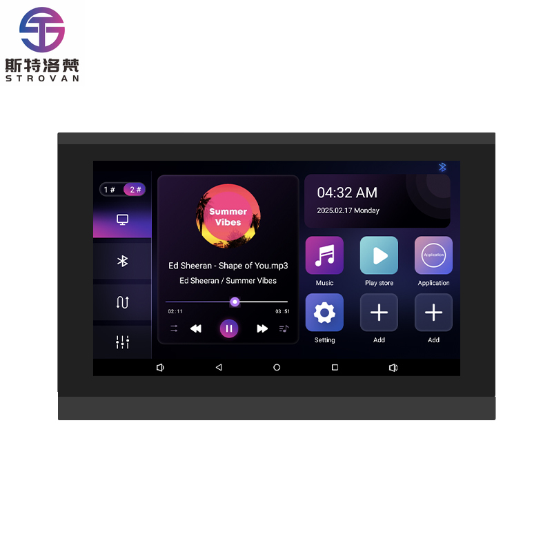 Audio Music Background Free - 7 inch touchscreen 2-zone slimme audio-wandversterker