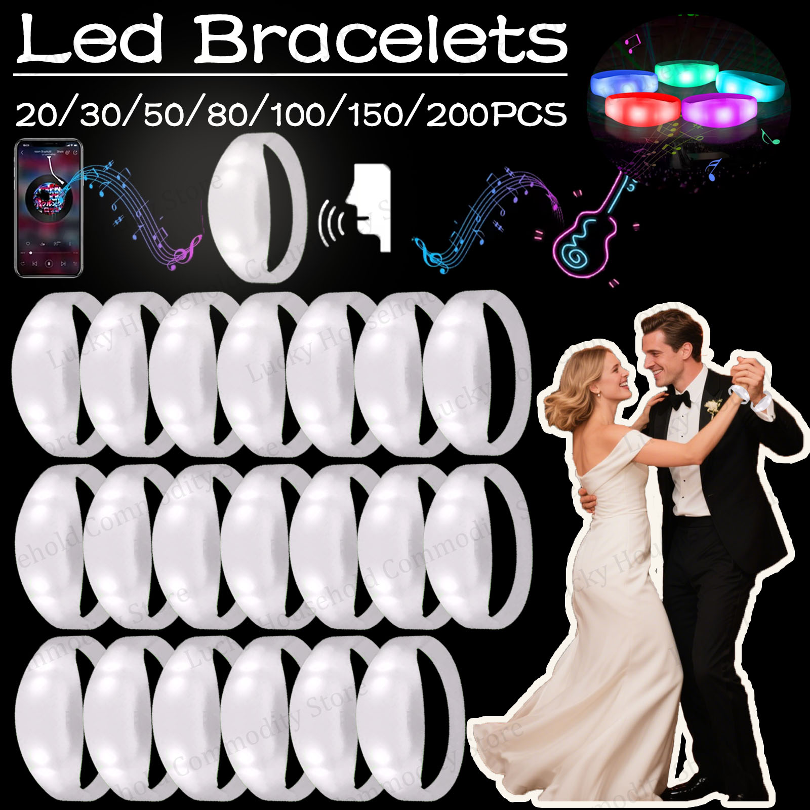 Audio Music Light - 20-100PCS Muziek & Geluid Geactiveerde Led