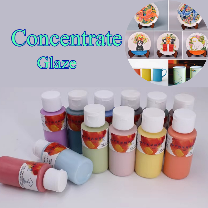Ocarina Ceramic - 60 ml 12-kleuren Keramische Onderglazuur Gekleurde