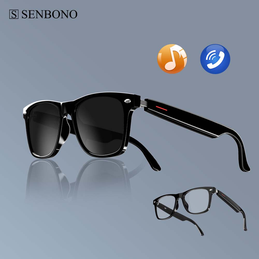 Audio Music Light - SENBONO E13 slimme bril: blauwlichtfiltering gepolariseerde