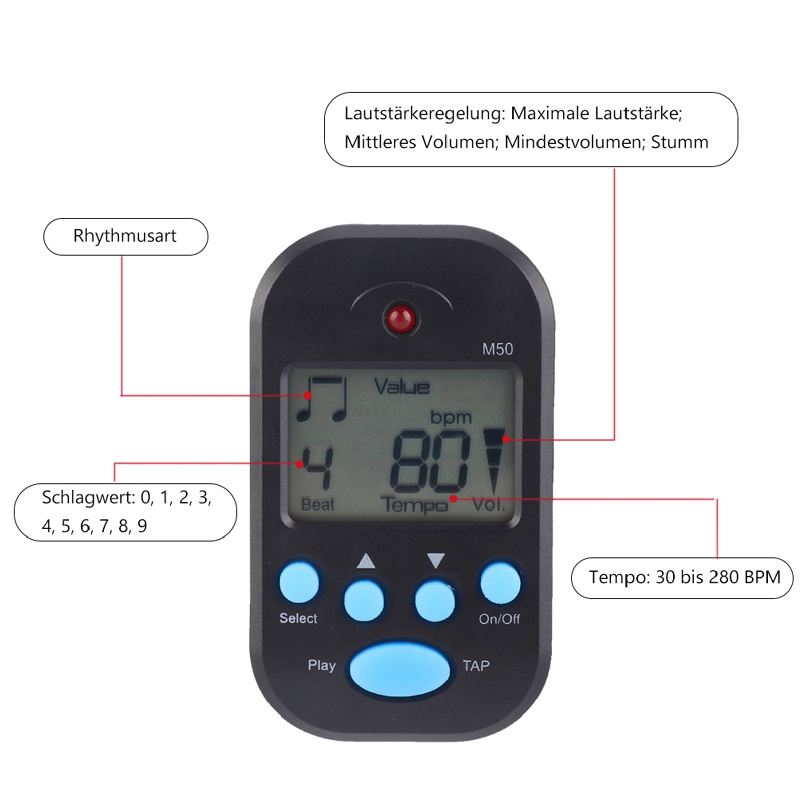 Mini Metronoom Professionele C - Metronome Digital recensie en prijs