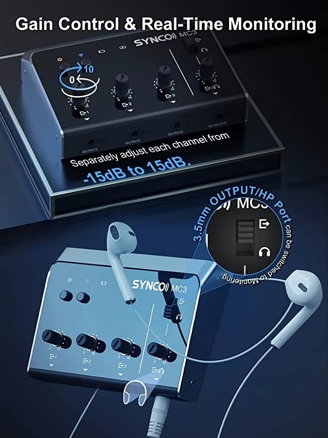 Synco MC3 Lite Audio Mixer 4-k - Audio And Music Mixer recensie en prijs