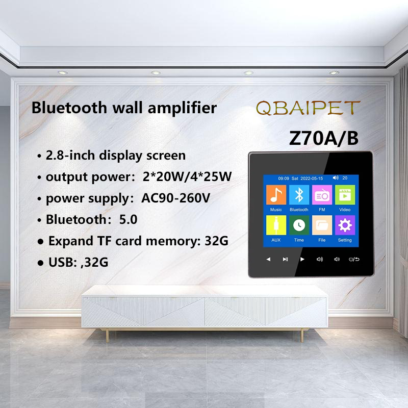 Home Bluetooth Wandversterker  - Audio Music Background Free recensie en prijs