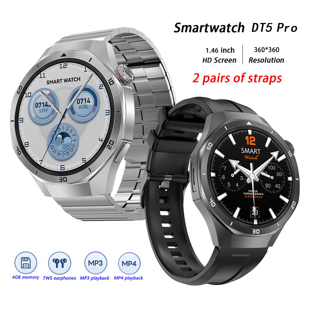 DT5 Pro Smart Watch voor heren - Audio Music Light recensie en prijs