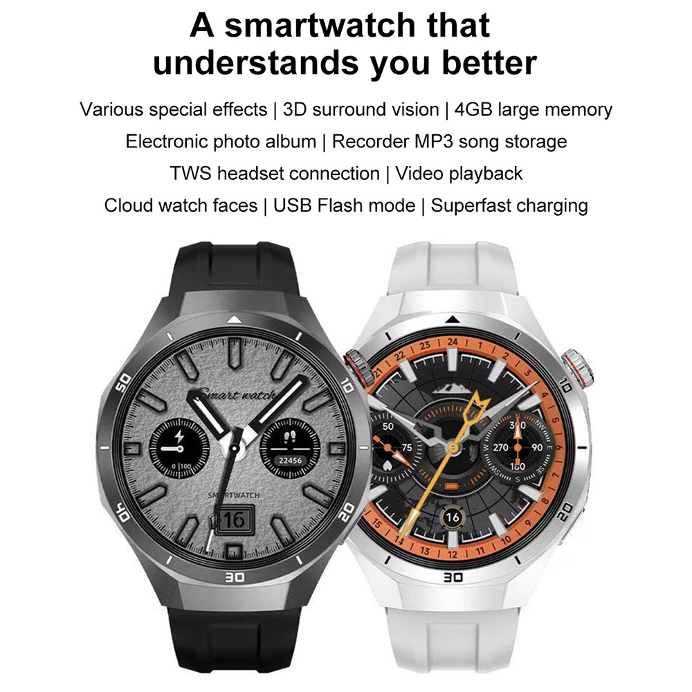 DT5 Pro Smart Watch voor heren - Audio Music Light recensie en prijs