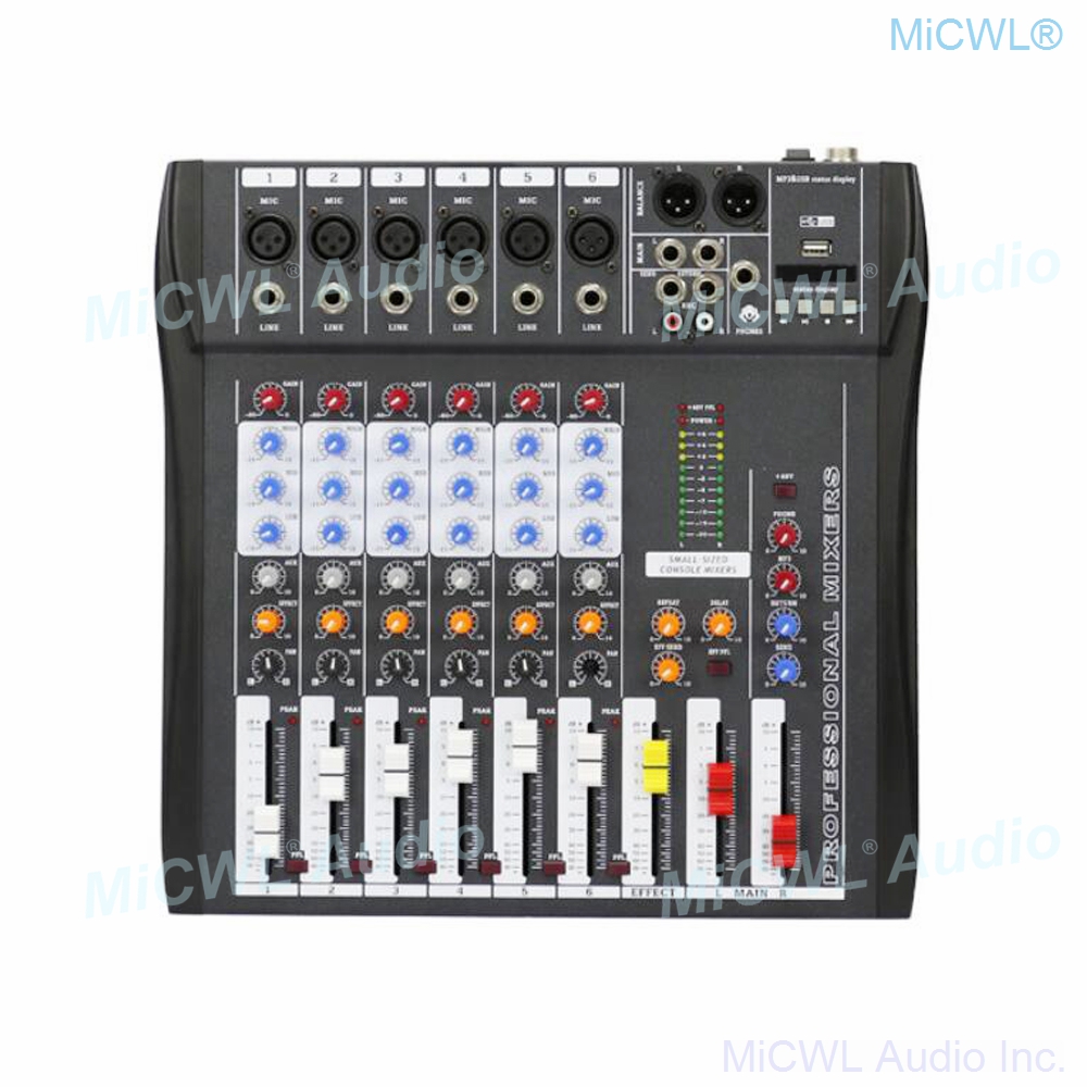Audiomixer MiCWL 6-kanaals Blu - Audio And Music Mixer recensie en prijs