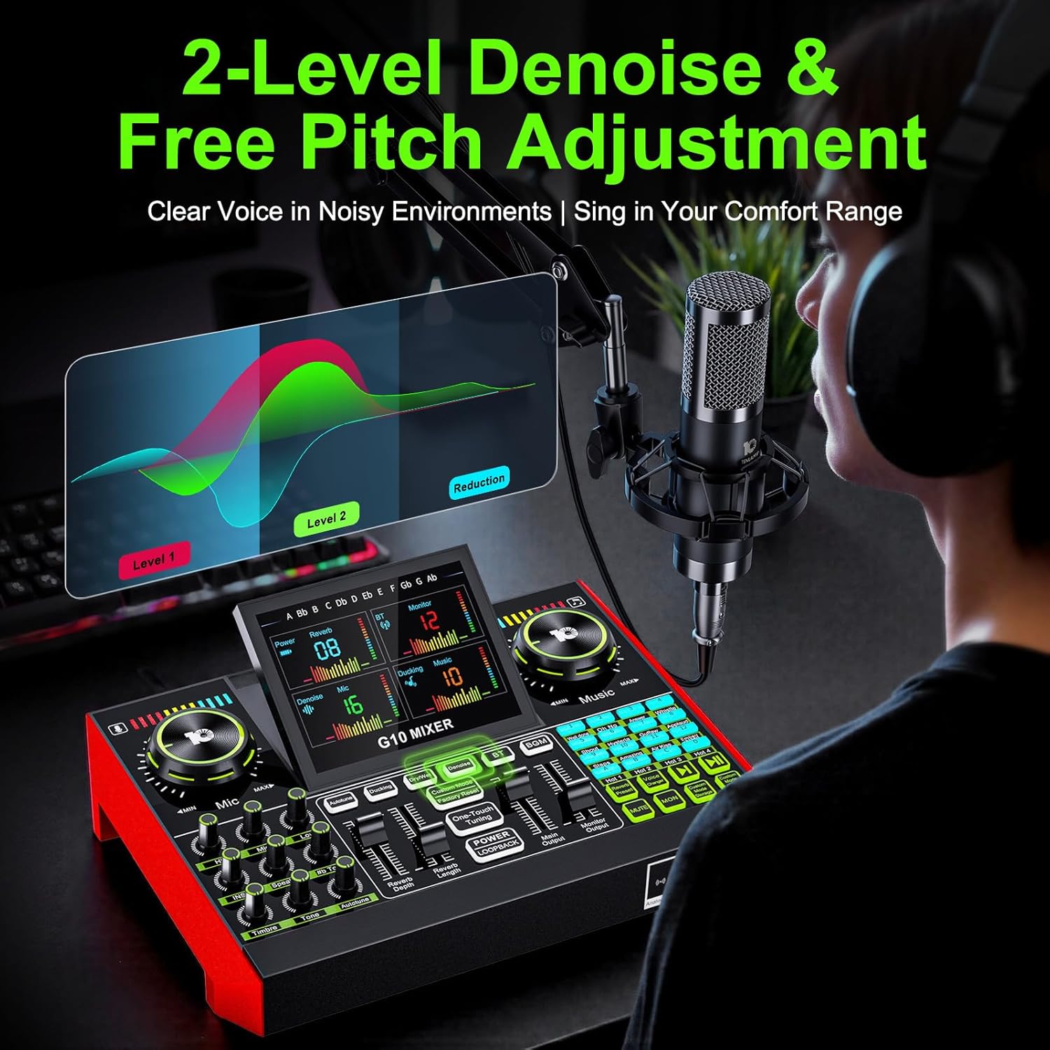 Tenlamp G10 Live streaming aud - Audio And Music Mixer recensie en prijs