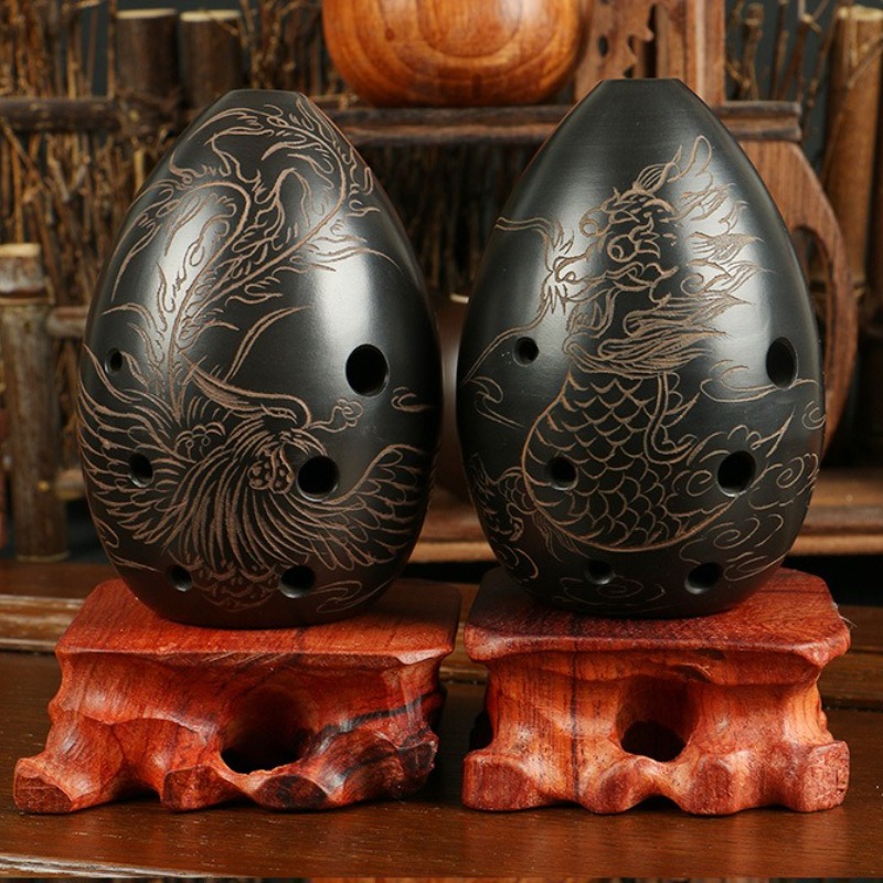8-gaten Ocarina Zwart Draagbar - Ocarina Ceramic recensie en prijs