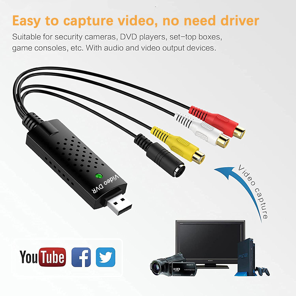 USB Video Capture Card Easy Ca - Audio Music Converter recensie en prijs