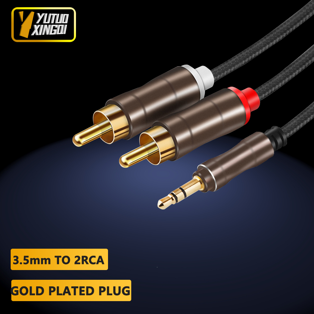 3,5 mm naar 2 RCA dubbele Lotu - Audio Music Converter recensie en prijs
